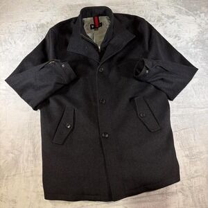 Cremieux 100% Wool Coat | Charcoal | XL